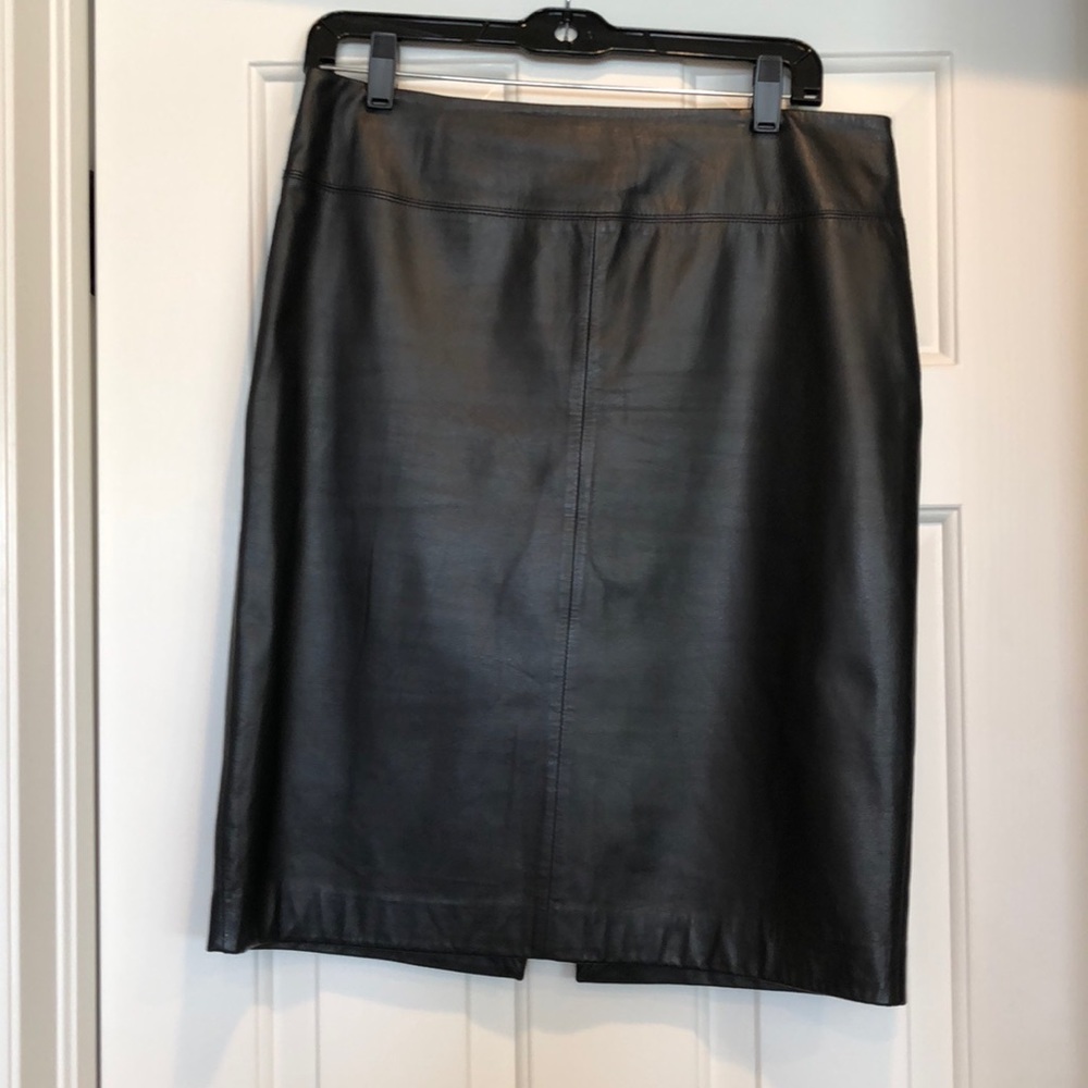 Ralph by Ralph Lauren black leather skirt